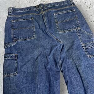 Faded Glory Jeans Mens 42x30 Carpenter Baggy Hip Hop Blue - B2